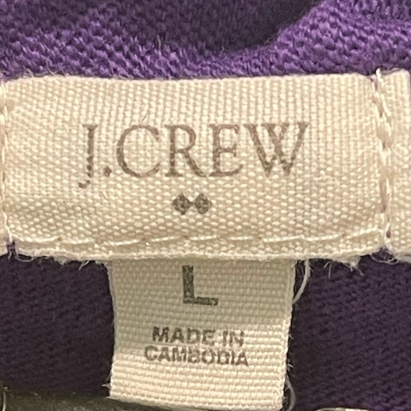 J. Crew Purple Cotton Top | Women’s Size Large - Picture 3 of 4